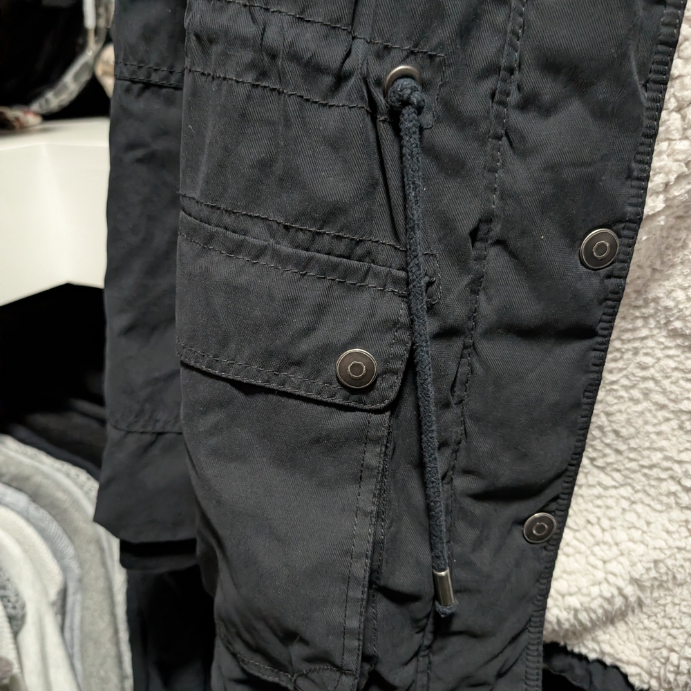Prince & Fox Black Utility Jacket with Faux Fur Trim - Picture 5 of 6